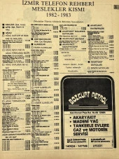 İzmir 1982-1983 Meslek Reklam İlanı Efemera S1 thumbnail 1