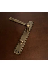 Osmanlı Mat Antik Sarı Bravo Aynalı Wc Banyo Kapı Kolu Sol Basar 1 Takım thumbnail 1