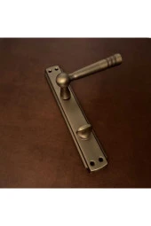 Osmanlı Mat Antik Sarı Bravo Aynalı Wc Banyo Kapı Kolu Sağ Basar 1 Takım thumbnail 1