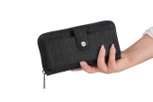 Bagacar Bozuk Para ve Telefon  Bölmeli Kullanışlı Cüzdan Siyah - 1