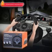 Cosmostech PXN V9 Gaming Racing Wheel 3 Pedallı ve Vitesli PC, PS4, PS3, Switch, Xbox ONE, Xbox Series X/S Uyumlu Oyuncu Direksiyonu thumbnail 4
