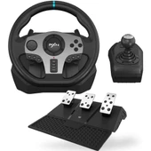 Cosmostech PXN V9 Gaming Racing Wheel 3 Pedallı ve Vitesli PC, PS4, PS3, Switch, Xbox ONE, Xbox Series X/S Uyumlu Oyuncu Direksiyonu thumbnail 1