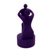3D Anne ve Çocuk Figür - Mor - 5