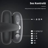 LinkTech HP5 ANC Kulak Üstü Kablosuz Bluetooth Kulaklık - 5