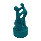 3D Anne ve Çocuk Figür - Mavi - 1