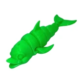 3D Hareketli Gülen Yunus Figürlü Oyuncak -Neon Yeşili - 1
