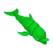 3D Hareketli Gülen Yunus Figürlü Oyuncak -Neon Yeşili - 2