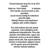 VİKO 6 Lİ 3X2.5 UZATMA SEYYAR KABLO 15 METRE - 2