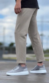 BA0812 Özel Örme Triko Tarz Gri Renk Spor Ayakkabı thumbnail 7