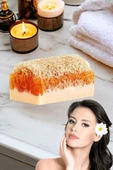 %100 El Yapımı Doğal Kabak Lifli Keçi Sütü Ballı Sabun 120 Gr - 3