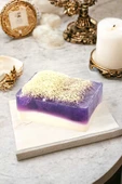 %100 El Yapımı Doğal Kabak Lifli Keçi Sütü Lavanta Sabun 120 Gr - 1