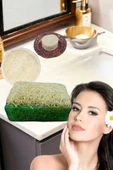 3'lü Set Kabak Lifli Sabun Çay Ağacı Peeling Sivilce Leke Akne Ruşur Taşı Lifli Yüz Kesesi - 2
