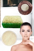 3'lü Set Kabak Lifli Sabun Çay Ağacı Peeling Sivilce Leke Akne Ruşur Taşı Lifli Yüz Kesesi - 1