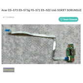 Acer E5-573 E5-573g F5-571 E5-522 Usb SOKET SORUNSUZ - 1