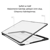 MacBook Air 13.3 M1 Kılıf Outdoor Shockproof Hibrit Hard Case TPU Bumper Anti-Fingerprint Mat A1932 A2179 A2337 thumbnail 4