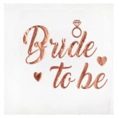 PEÇETE VARAKLI BRIDE TO BE ROSEGOLD 16 ADET - 1