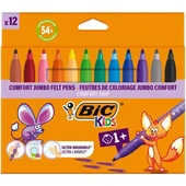 Bic Kids Comfort 12'li Jumbo Keçeli Boya Kalemi thumbnail 1
