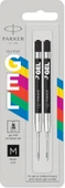 Parker Jel Kalem Refill, Plastik Gövde, 2'li Blister, M uç, Siyah - 1