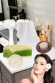 5'li Set Cilt Yüz Masaj Kırışıklık Beyazlatıcı Bakım Seti Temizleme Peeling Gerdirme Ruşur Taşı - 2