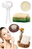 5'li Set Ölü Deri Akne Leke Sivilce Arındırıcı Gerdirme Beyazlatıcı Peeling Doğal Cilt Yüz Bakım - 1
