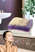 5'li Kabak Lifli Keçi Sütlü Lavanta Sabun Doğal Peeling Sıkılaştırma Canlandırıcı Tüm Yüz Bakım Seti - 6
