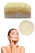 2li Doğal Beyazlatıcı Kabak Lifli Eşek Sütü Sabun Peeling Bakım Sıkılaştırma Akne Temizleme Yüz Pedi - 1