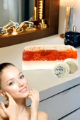 2li Yüz Bakım Peeling Kabak Lifi Keçi Sütü Sabun Sivilce,Akne,Leke Temizleme Sıkılaştırma Ruşur Taşı - 1