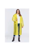Kullan At Pratik Taşınabilir Su Geçirmez Çıt Çıt Detaylı Şeffaf Unisex Yağmurluk - 1