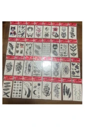 30 adet birden Minimal Yapıştırma Geçici Dövme Seti Seri11 thumbnail 1