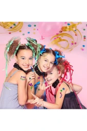 Mega Simli Dövme Seti 2 Adet Glitter Tattoo 100 şablon 6 adet büyük sim hediyeli thumbnail 2