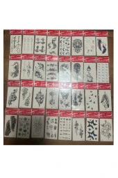 30 adet birden Minimal Yapıştırma Geçici Dövme Seti Seri8 thumbnail 1