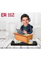 Özcan Tasarım Kişiye Özel Ahşap Biblo - Masa Başı Karikatür Biblo - Erkek Biblo 22 thumbnail 1