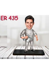 Özcan Tasarım Kişiye Özel Ahşap Biblo - Erkek Meslek Karikatür Biblo 75 thumbnail 1