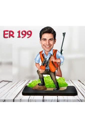 Özcan Tasarım Kişiye Özel Ahşap Biblo - Kahraman Erkek Karikatür Biblo 4 thumbnail 1