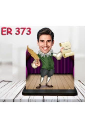 Özcan Tasarım Kişiye Özel Ahşap Biblo - Erkek Meslek Karikatür Biblo 13 - 1