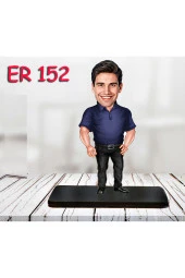 Özcan Tasarım Kişiye Özel Ahşap Biblo - Erkek Karikatür Biblo - Erkek Biblo 17 thumbnail 1