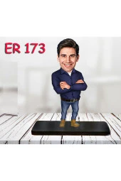 Özcan Tasarım Kişiye Özel Ahşap Biblo - Erkek Karikatür Biblo - Erkek Biblo 38 thumbnail 1