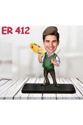 Özcan Tasarım Kişiye Özel Ahşap Biblo - Erkek Meslek Karikatür Biblo 52 thumbnail 1