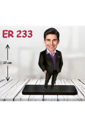 Özcan Tasarım Kişiye Özel Ahşap Biblo - Takım Elbiseli Erkek Karikatür Biblo 23 thumbnail 1