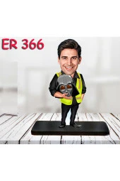 Özcan Tasarım Kişiye Özel Ahşap Biblo - Erkek Meslek Karikatür Biblo 6 thumbnail 1