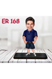 Özcan Tasarım Kişiye Özel Ahşap Biblo - Erkek Karikatür Biblo - Erkek Biblo 33 thumbnail 1