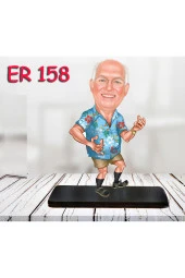 Özcan Tasarım Kişiye Özel Ahşap Biblo - Erkek Karikatür Biblo - Erkek Biblo 23 thumbnail 1