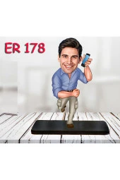 Özcan Tasarım Kişiye Özel Ahşap Biblo - Erkek Karikatür Biblo - Erkek Biblo 43 thumbnail 1