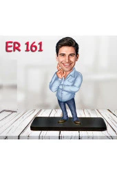 Özcan Tasarım Kişiye Özel Ahşap Biblo - Erkek Karikatür Biblo - Erkek Biblo 26 thumbnail 1