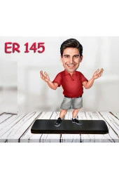 Özcan Tasarım Kişiye Özel Ahşap Biblo - Erkek Karikatür Biblo - Erkek Biblo 10 thumbnail 1