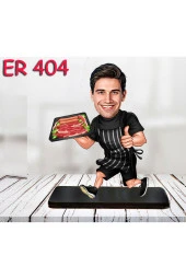 Özcan Tasarım Kişiye Özel Ahşap Biblo - Erkek Meslek Karikatür Biblo 44 thumbnail 1