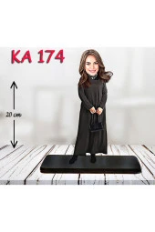 Özcan Tasarım Kişiye Özel Ahşap Biblo - Kadın Karikatür Biblo - Kadın Biblo 37 thumbnail 1