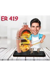 Özcan Tasarım Kişiye Özel Ahşap Biblo - Erkek Meslek Karikatür Biblo 59 - 1