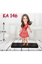 Özcan Tasarım Kişiye Özel Ahşap Biblo - Kadın Karikatür Biblo - Kadın Biblo 25 thumbnail 1