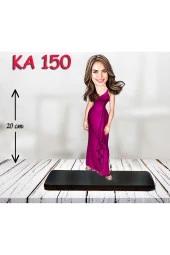 Özcan Tasarım Kişiye Özel Ahşap Biblo - Kadın Karikatür Biblo - Kadın Biblo 27 thumbnail 1